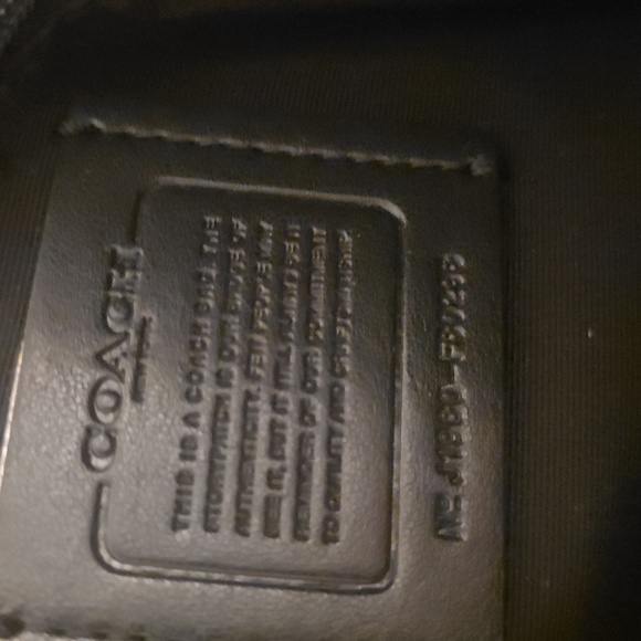 Coach Dark Brown Shoulder Bag with Scarf Accent & Purse Charm. L - Picture 11 of 13